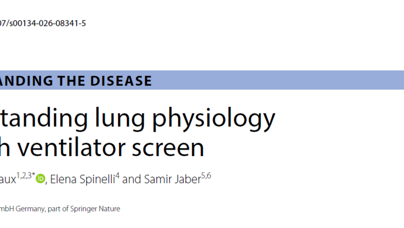 Understanding lung physiology through ventilator screen